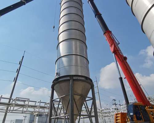 silos, installation, loading