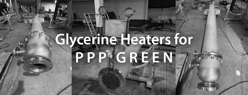 glycerine heaters, ppp green, shell and tube, heat exchanger