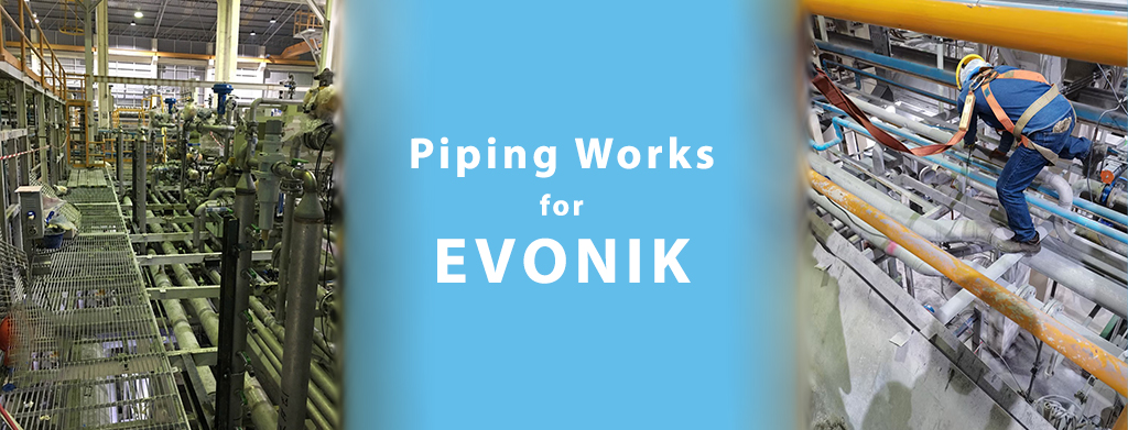 piping work, evonik, piping